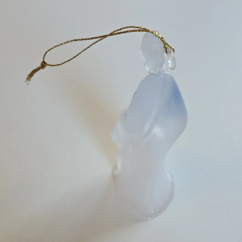 Christmas Ornament - Translucent Nativity Ornament with Gold String